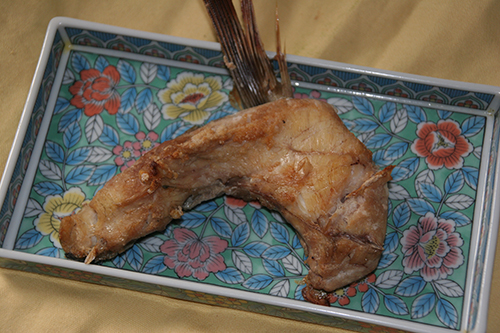 オオニベかまの塩焼き