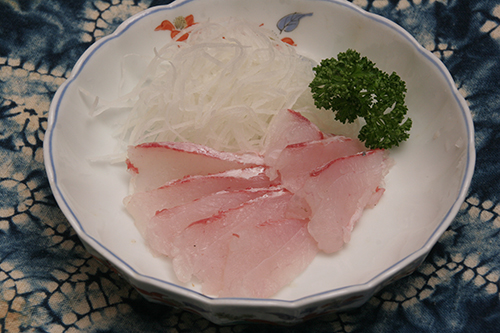オオニベ刺身